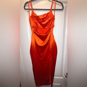 Windsor- Seona Formal Satin Midi Dress